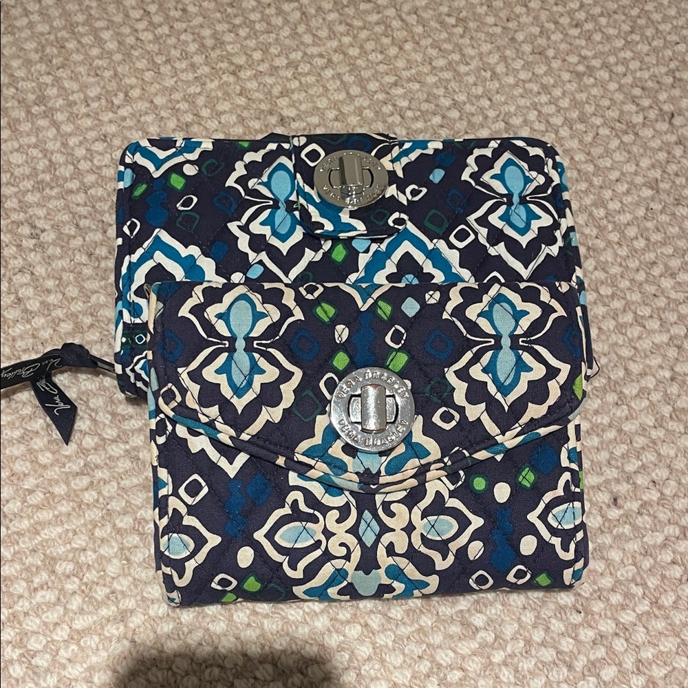 Vera Bradley Blue and Green Patterned Bag
